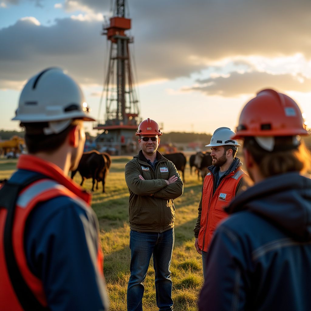 Visita campo petrolero Vaca Muerta