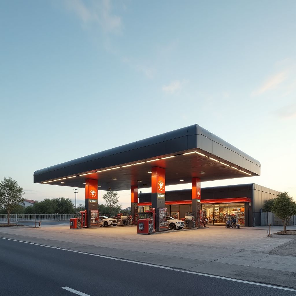 Estación de Servicio Moderna